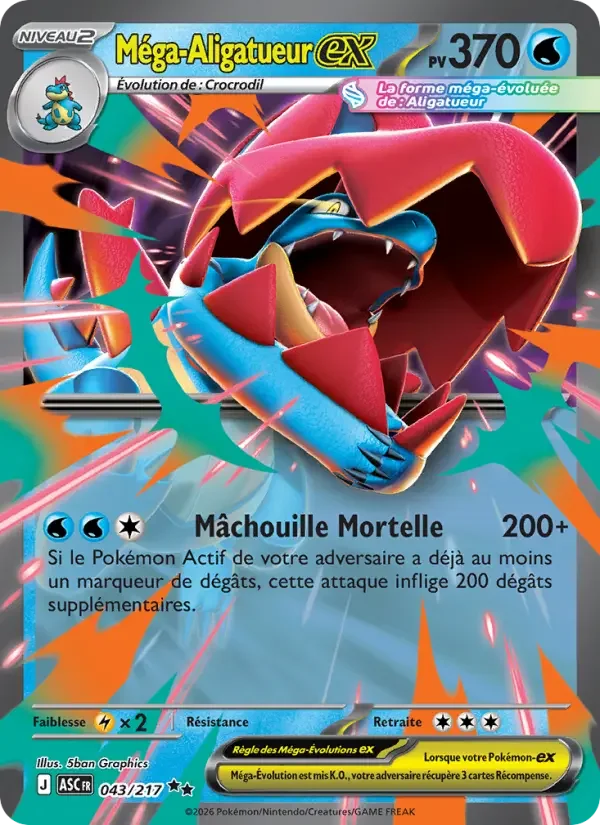 Carte Méga-Aligatueur-ex