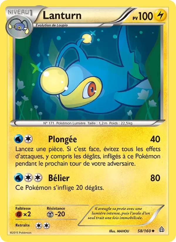 Carte Pokémon Lanturn — Primo-Choc