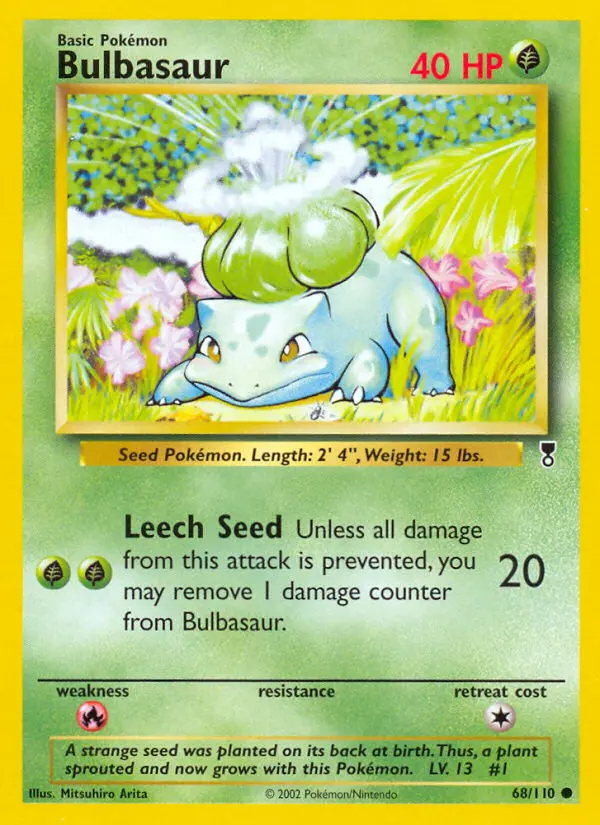 Carte Pokémon Bulbizarre — Legendary Collection