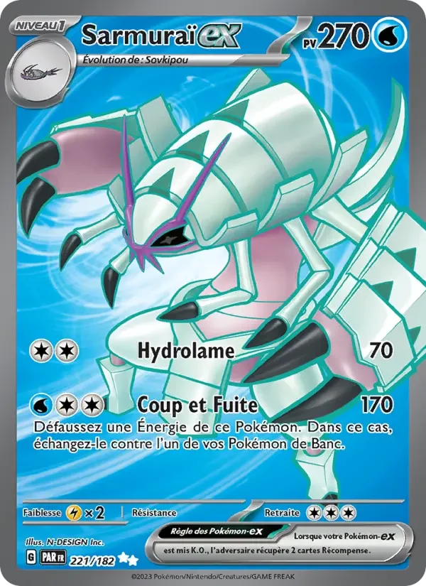 Carte Pokémon Sarmuraï-ex — Faille Paradoxe