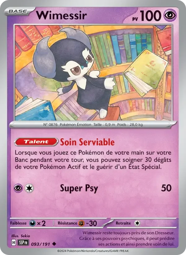 Carte Pokémon Wimessir — Étincelles Déferlantes