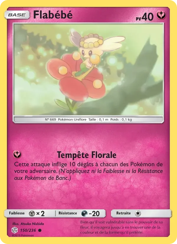Carte Pokémon Flabébé — Éclipse Cosmique