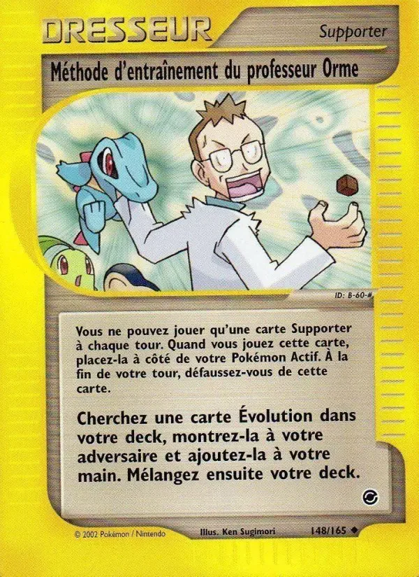 Carte Pokémon Méthode d'entraînement du professeur Orme — Expédition