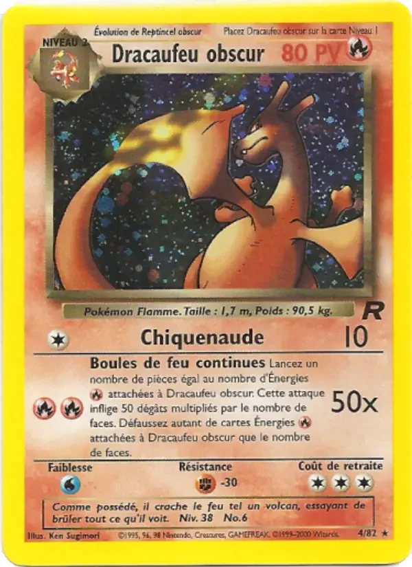 Carte Dracaufeu obscur