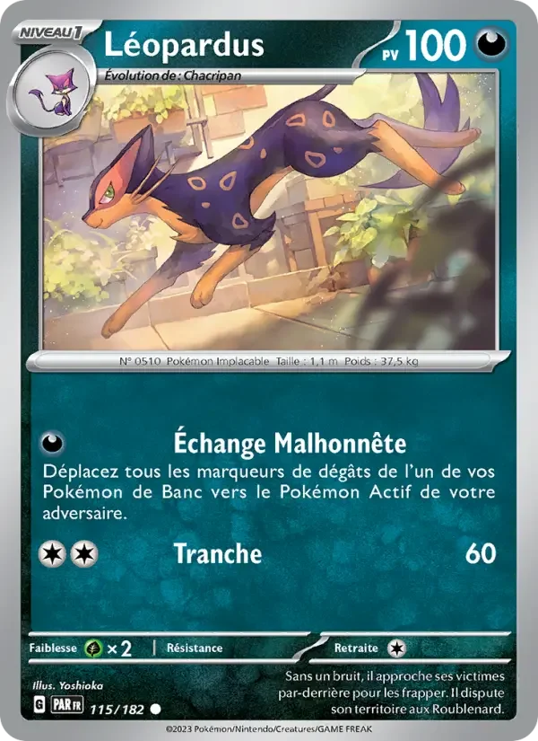 Carte Pokémon Léopardus — Faille Paradoxe