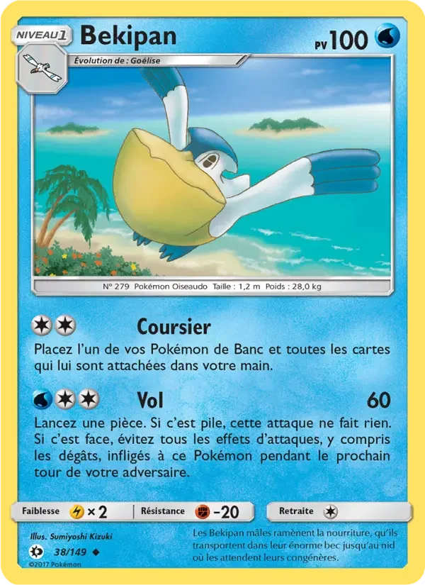 Carte Pokémon Bekipan — Soleil et Lune