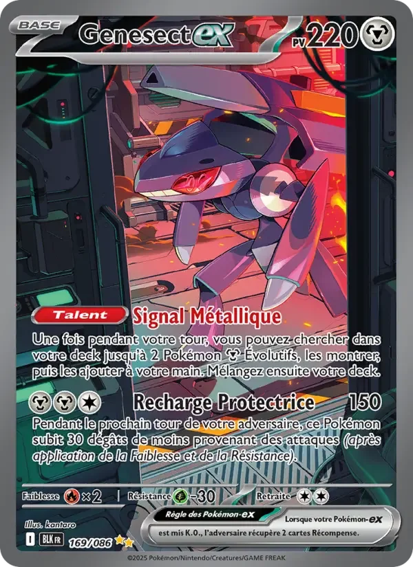 Carte Pokémon Genesect-ex — Foudre Noire