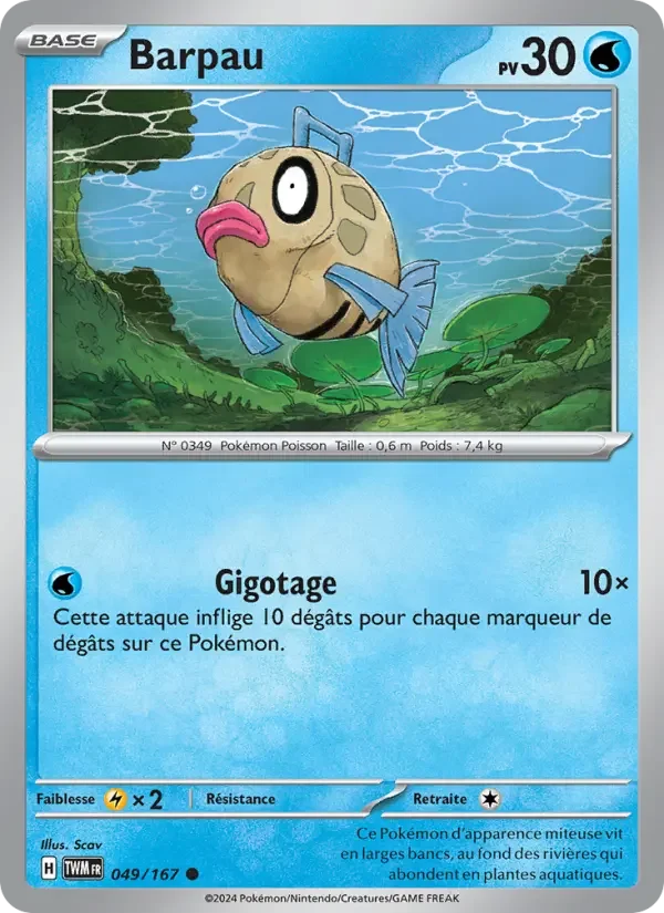 Carte Pokémon Barpau — Mascarade Crépusculaire
