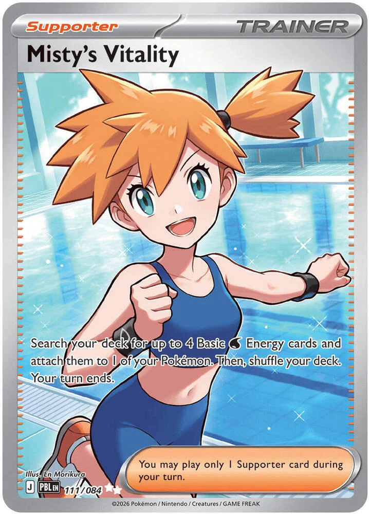 Carte Pokémon Misty's Vitality — Nuit Noire