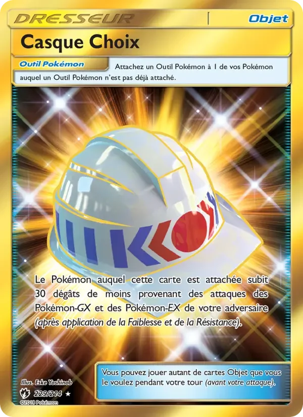 Carte Casque Choix