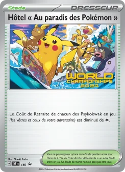 Carte Hôtel " Au paradis des Pokémon "