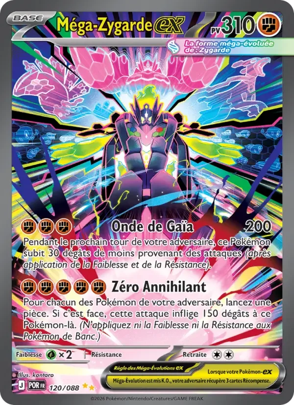 Carte Méga-Zygarde-ex