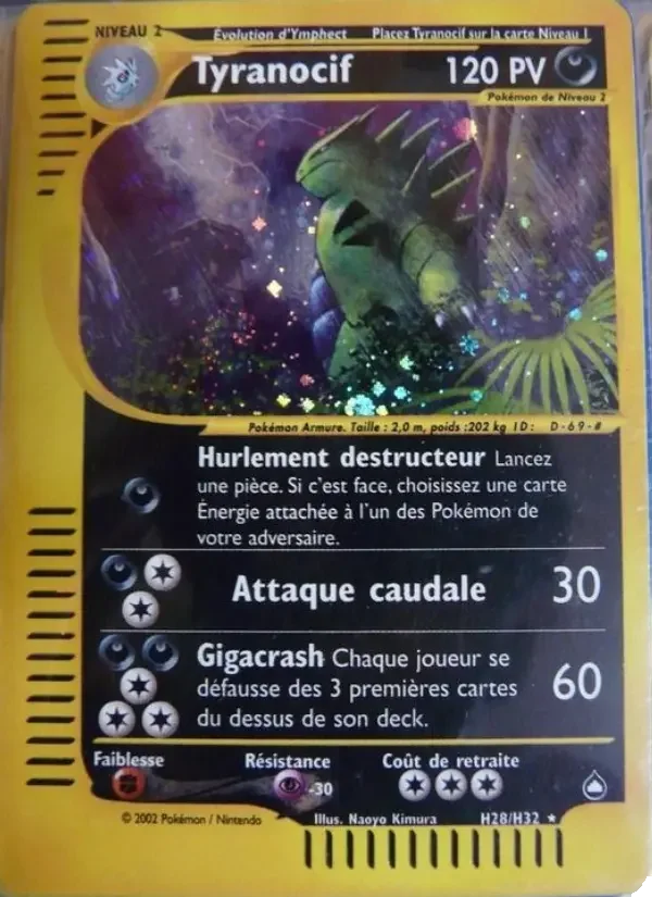 Carte Pokémon Tyranocif — Aquapolis