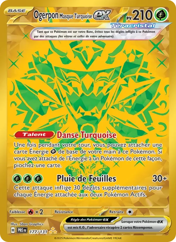 Carte Ogerpon Masque Turquoise-ex