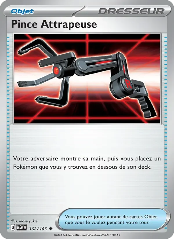 Carte Pince Attrapeuse