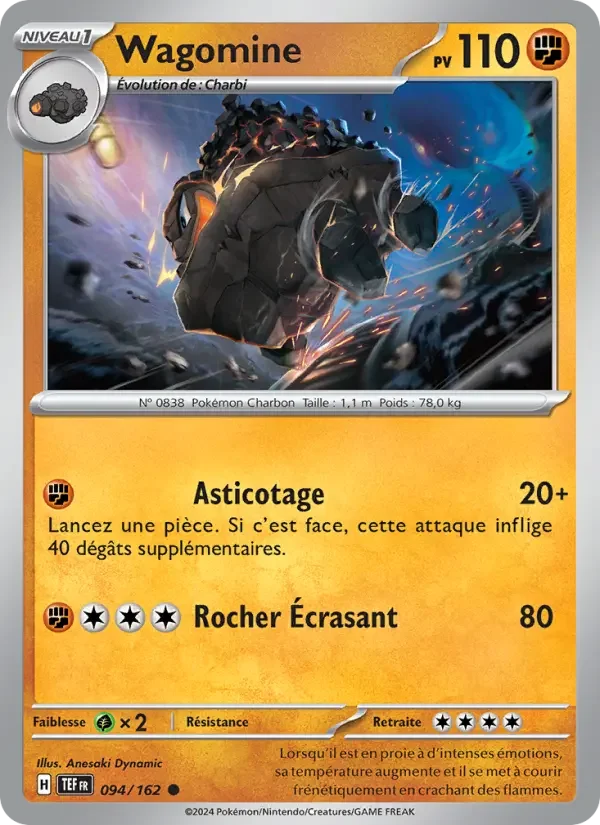 Carte Pokémon Wagomine — Forces Temporelles