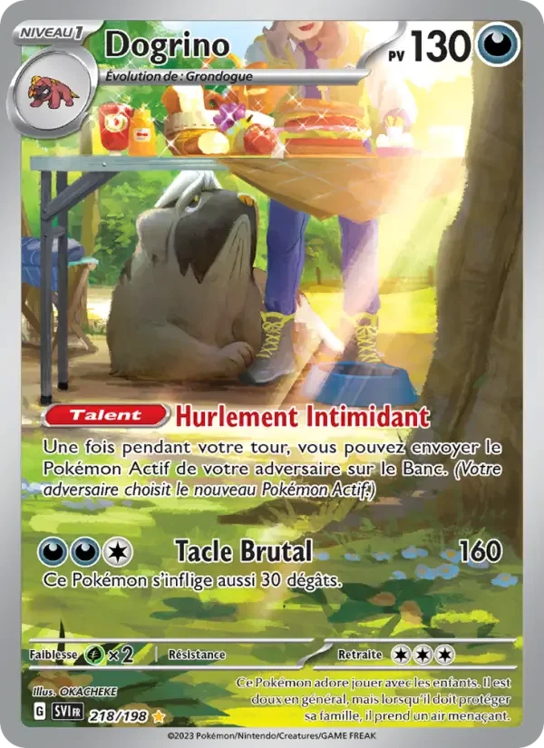Carte Pokémon Dogrino — Écarlate et Violet