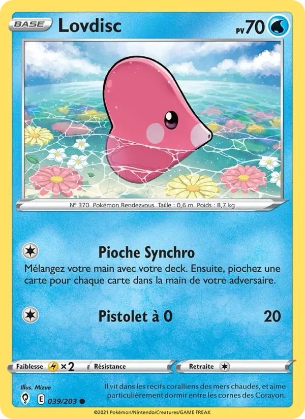 Carte Pokémon Lovdisc — Évolution Céleste