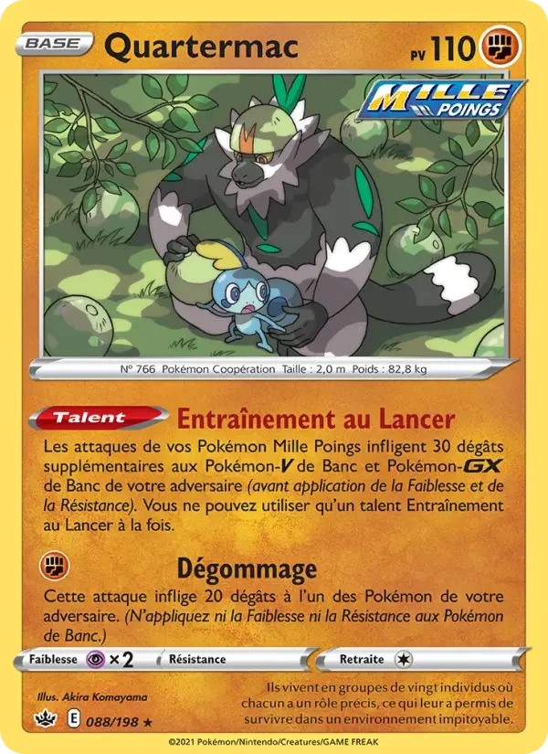Carte Pokémon Quartermac — Règne de Glace