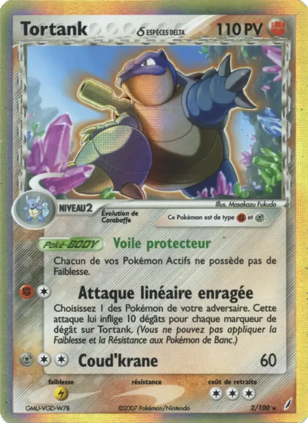 Carte Tortank δ