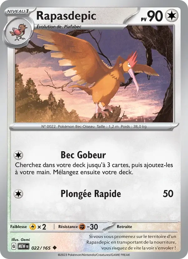 Carte Pokémon Rapasdepic — Pokémon 151