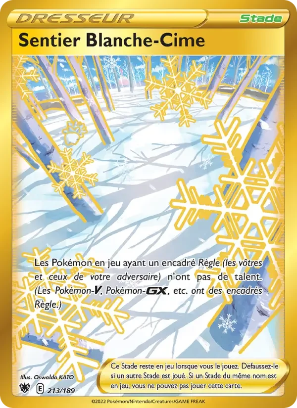 Carte Pokémon Sentier Blanche-Cime — Astres Radieux
