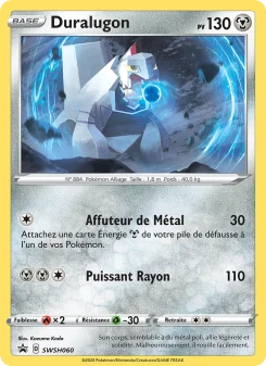 Carte Pokémon Duralugon — Promos Épée et Bouclier