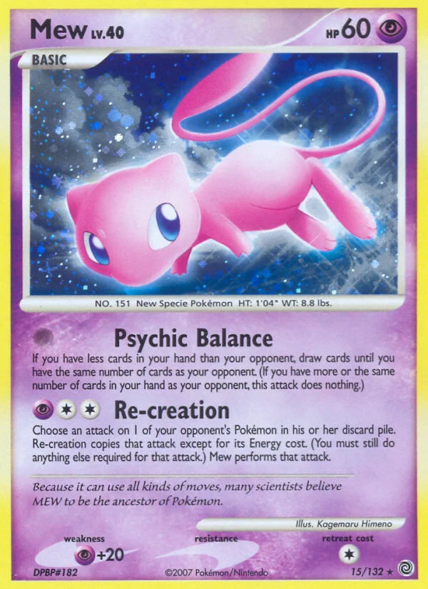 Carte Pokémon Mew — Merveilles Secrètes