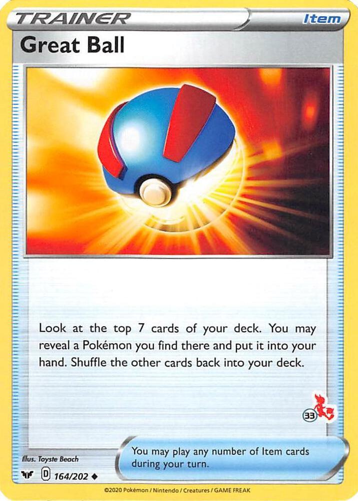 Carte Pokémon Super Ball — Épée et Bouclier