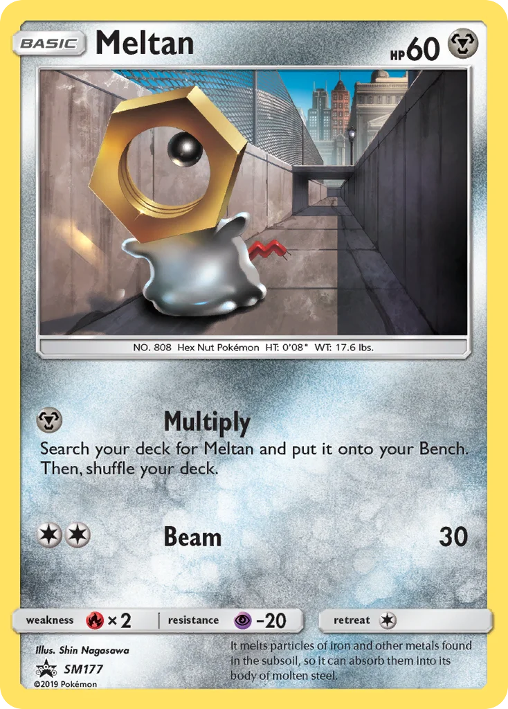 Carte Pokémon Meltan — Promos Soleil et Lune