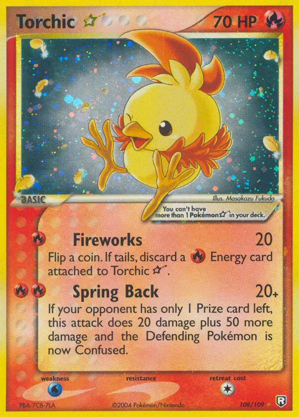 Carte Pokémon Poussifeu ★ — EX Team Rocket Returns