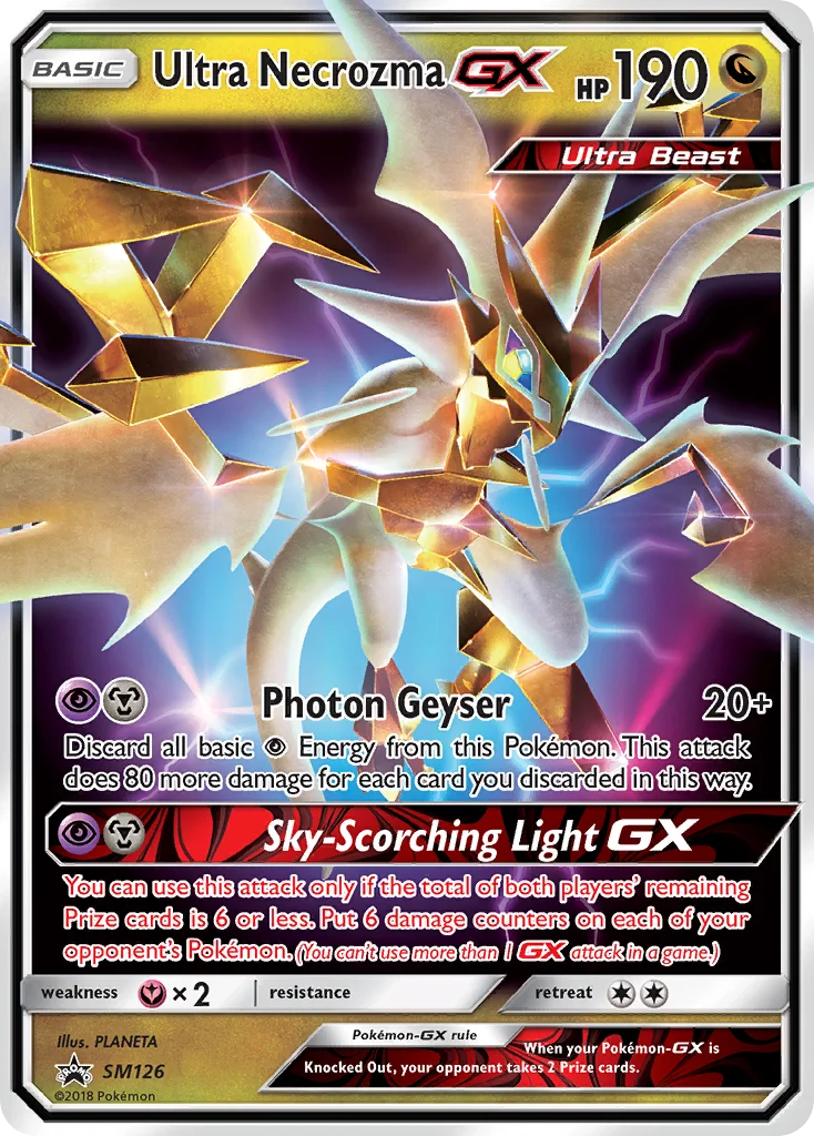 Carte Pokémon Ultra-Necrozma GX — Promos Soleil et Lune