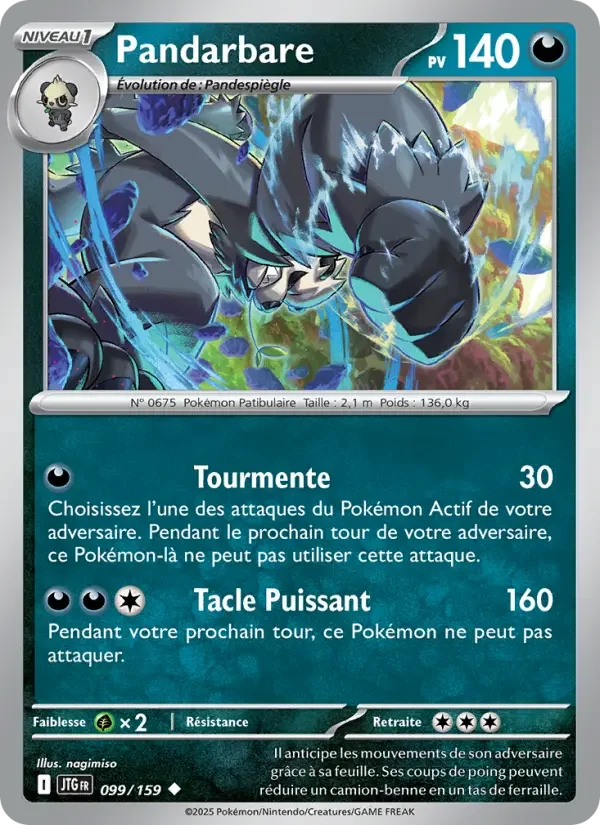 Carte Pokémon Pandarbare — Aventures Ensemble