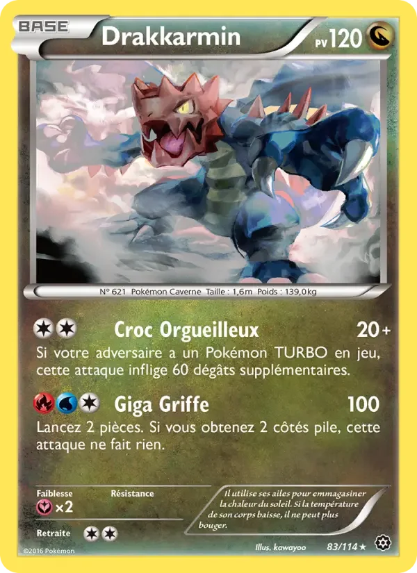 Carte Pokémon Drakkarmin — Offensive Vapeur