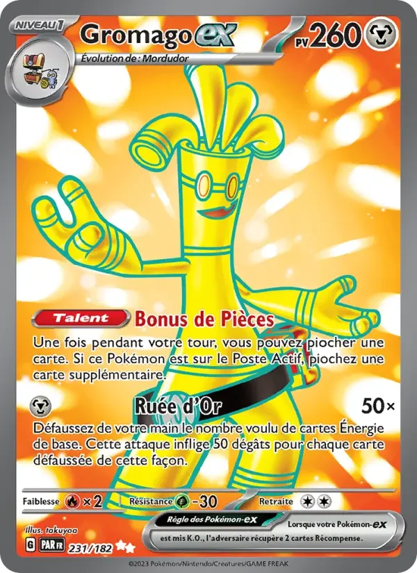 Carte Pokémon Gromago-ex — Faille Paradoxe