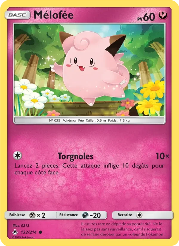 Carte Pokémon Mélofée — Alliance Infaillible