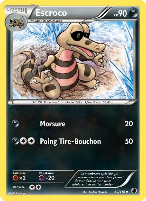 Carte Pokémon Escroco — Glaciation Plasma