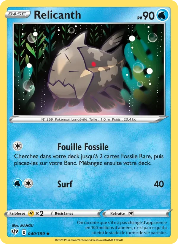 Carte Relicanth