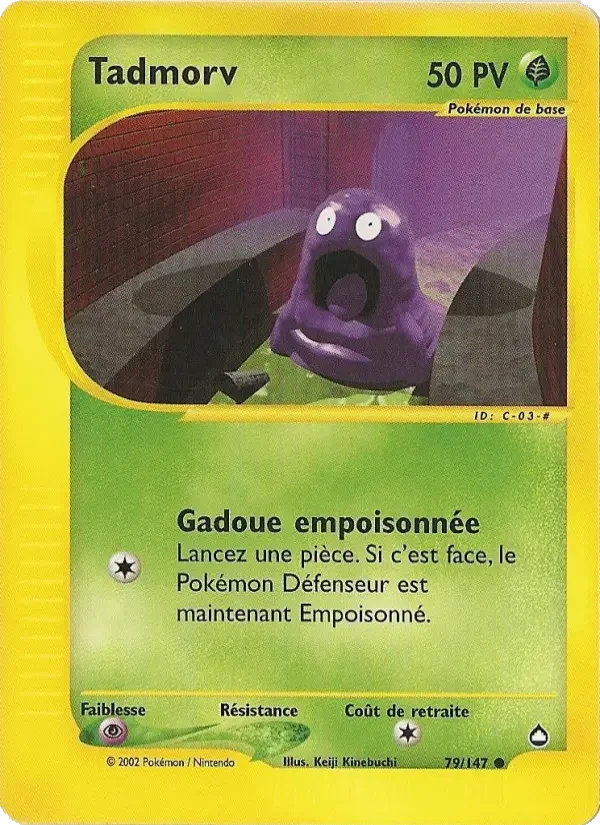 Carte Pokémon Tadmorv — Aquapolis