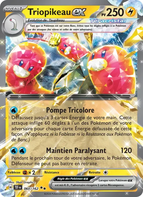 Carte Pokémon Triopikeau-ex — Forces Temporelles