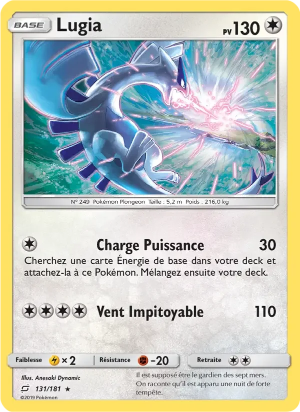 Carte Pokémon Lugia — Duo de Choc