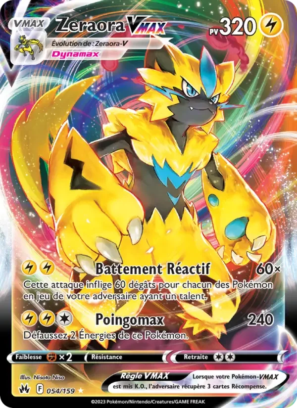 Carte Zeraora VMAX