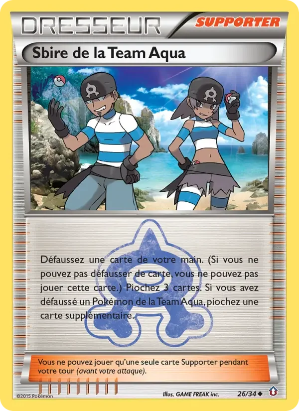 Carte Sbire de la Team Aqua