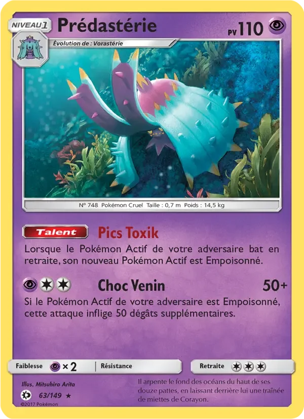 Carte Pokémon Prédastérie — Soleil et Lune