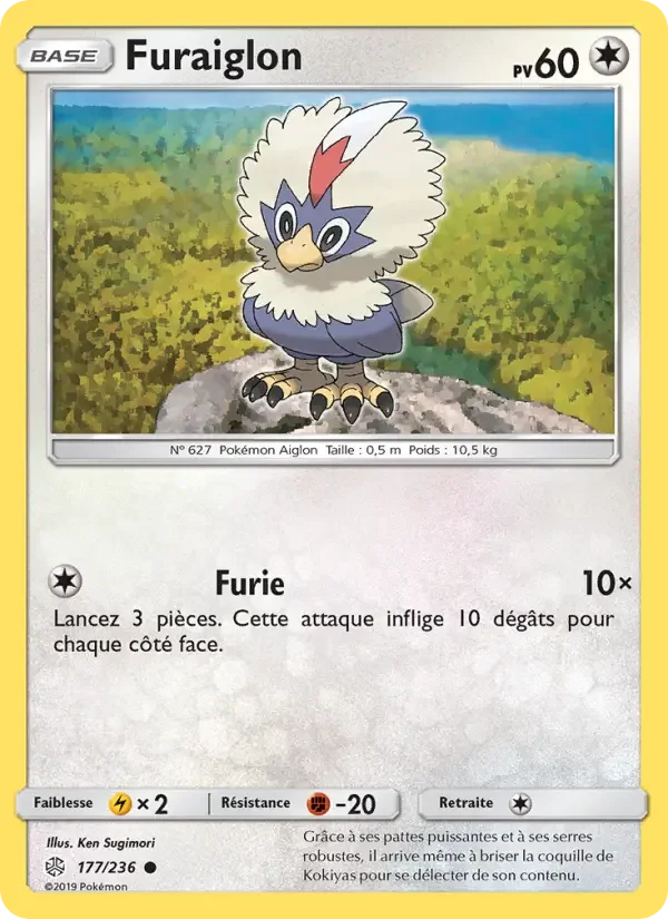 Carte Pokémon Furaiglon — Éclipse Cosmique