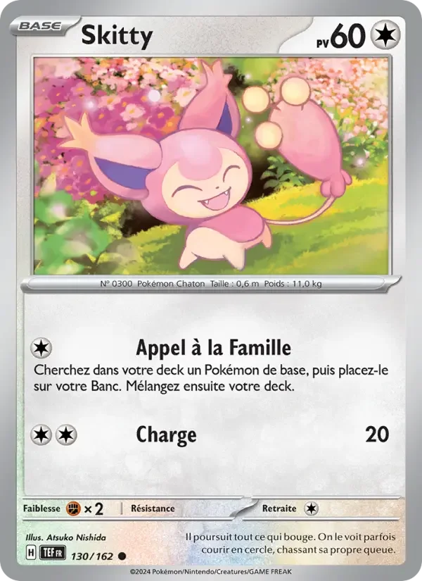 Carte Pokémon Skitty — Forces Temporelles
