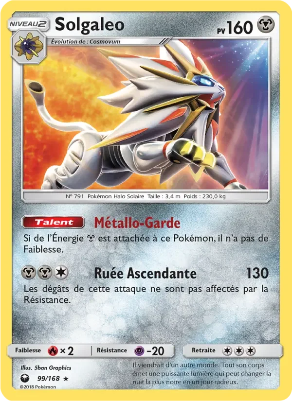 Carte Pokémon Solgaleo — Tempête Céleste