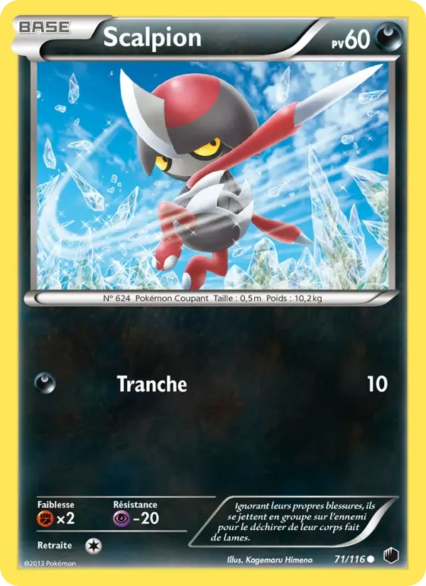 Carte Pokémon Scalpion — Glaciation Plasma