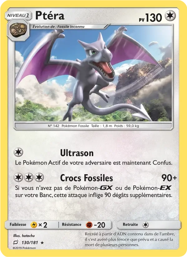 Carte Pokémon Ptéra — Duo de Choc