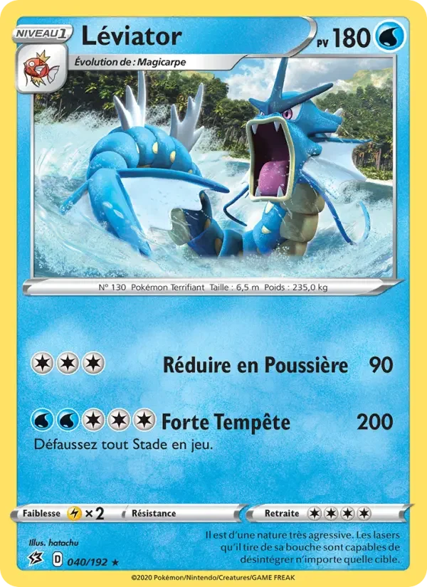 Carte Pokémon Léviator — Clash des Rebelles